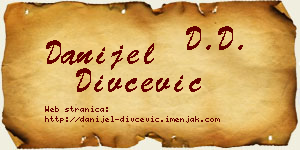 Danijel Divčević vizit kartica